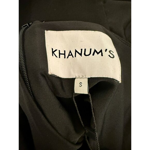 Khanum’s x Revolve Black Khine Gown NWT Off Shoulder Crystal Strap Maxi  - S - Picture 9 of 14